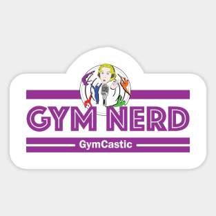 Gym Nerd (purple) Sticker